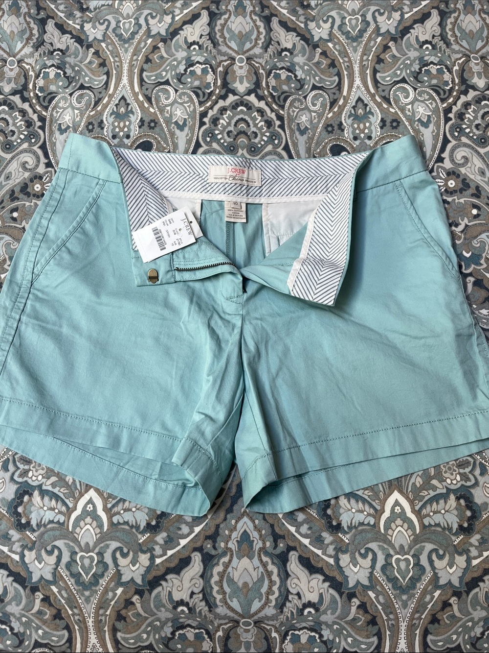 J. Crew Mint Blue Women's Casual Bermuda Shorts